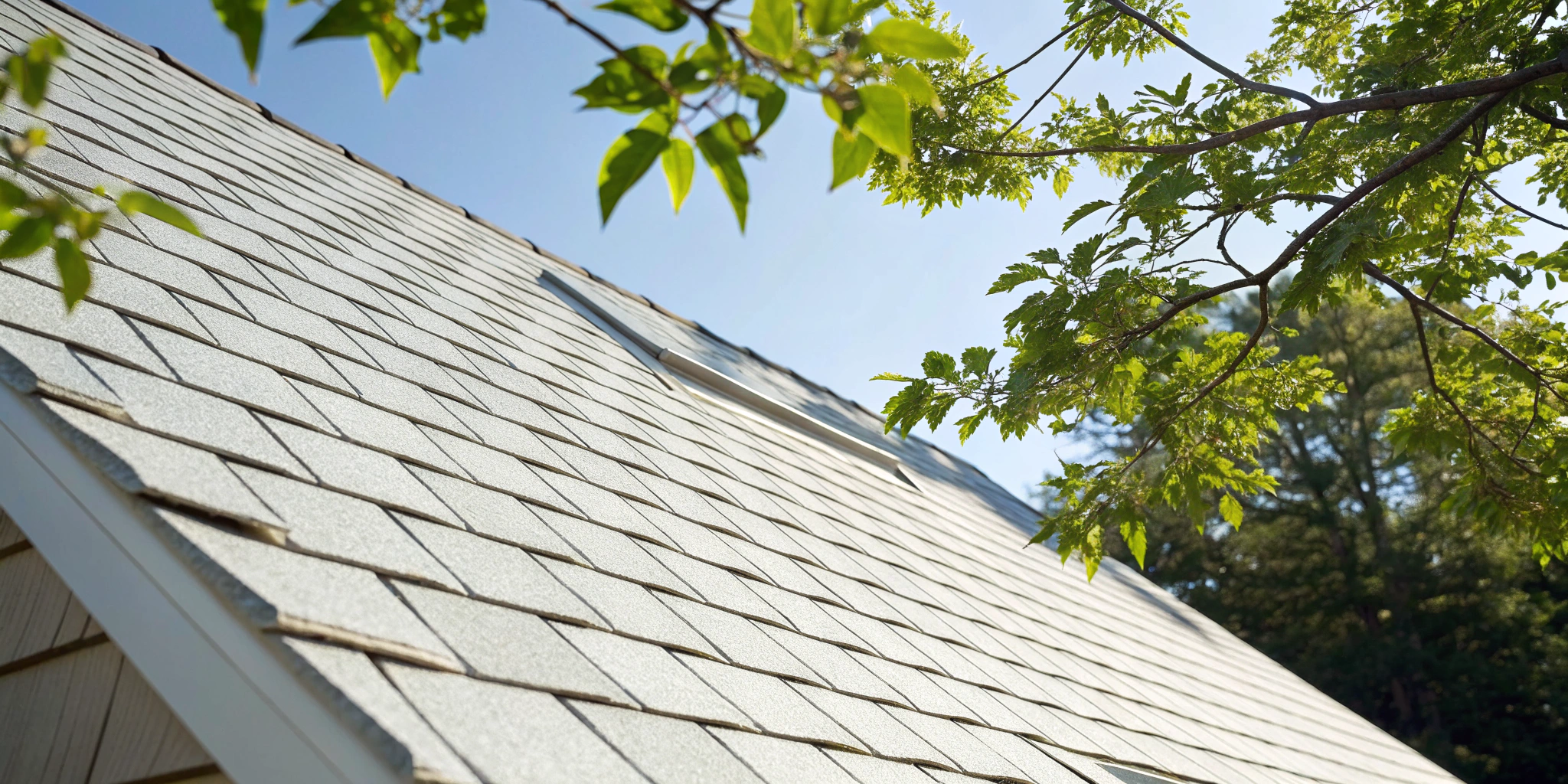 Well-maintained shingle roof of the kind assessed when setting the LeakFREE roof certification cost.
